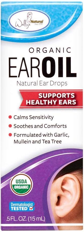 Wally 's Natural Organic Ear Oil, .5oz. Per flaske (2 Pack)