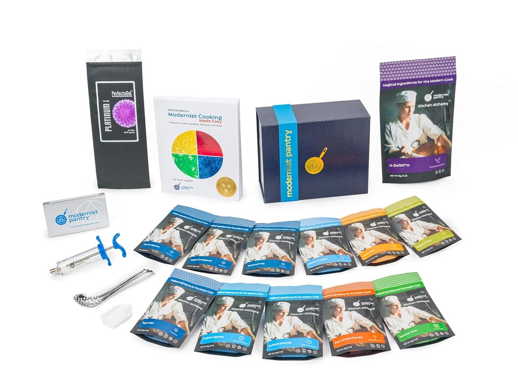 TIF Molekylær gastronomi "Made Easy" Starter Kit Ikke-GMO Gluten- Gratis OU Kosher Certified Ingredients