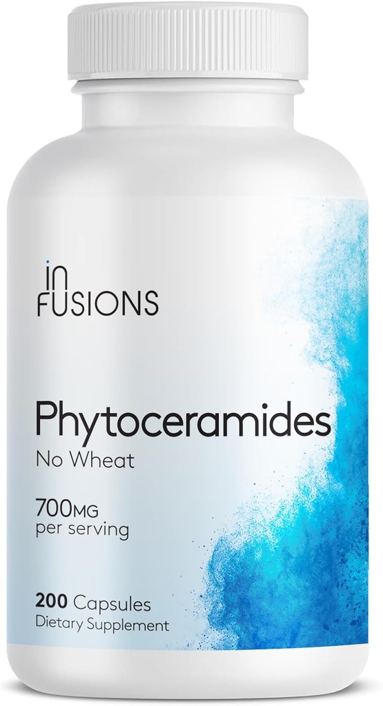 Phytoceramider 200 Kapsler Hudreparation Foryngelse Anti- Aging Support Plante-afledte Ceramider 700mg Gluten Gratis Non- GMO
