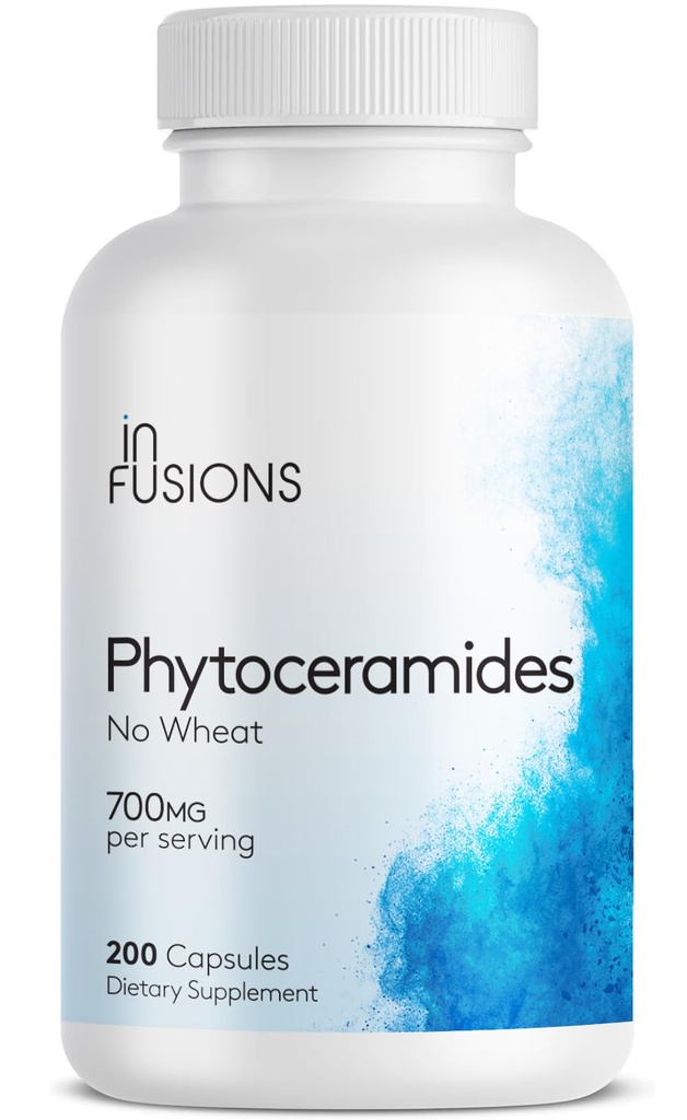 Phytoceramider 200 Kapsler Hudreparation Foryngelse Anti- Aging Support Plante-afledte Ceramider 700mg Gluten Gratis Non- GMO
