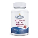 Nordic Naturals Vitamin D3 + K2 Gummies, Pomegranat - 60 Gummies - 1000 IE D3 + 45 mcg K2 - Great Taste - Knoglesundhed, fremmer sund muskelfunktion - non-GMO - 60 Servering