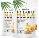 Earth Circle Organics Gul Maca Root Powder, Natural Superfood, Hjælper med energi, vægt og kvinders fertilitet - Vegan - 1 Pound (Pack of 2)