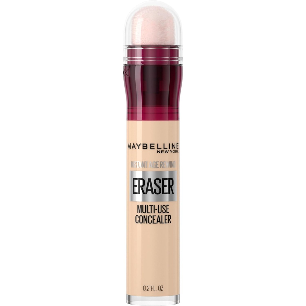 Maybellin Instant Age Genvind visker mørke cirkler Behandling Multi- Brug Concealer, 100, 1 greve (Packaging May Vary)