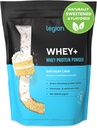 LEGION Whey + Protein Whey Isolate from Grass Fed Cows - Whey Protein Isolate Powder Low Calorie, Non- GMO, Sugar Free, Lactose and Gluten Free, All Natural Protein Powder for Men & Women (60 Servere)