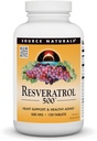 Source Naturals Resveratrol 500, Heart Support & Sund Aging *, 500 mg - 120 tabletter