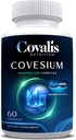 Covesium Magnesium Complex Supplement- 124; 5 Typer af Magnesium - Hydroxid, Glycinat, Citrat, Malat, Oxide - 124; Muskelsynsfunktion; 124; 60 Kapsler