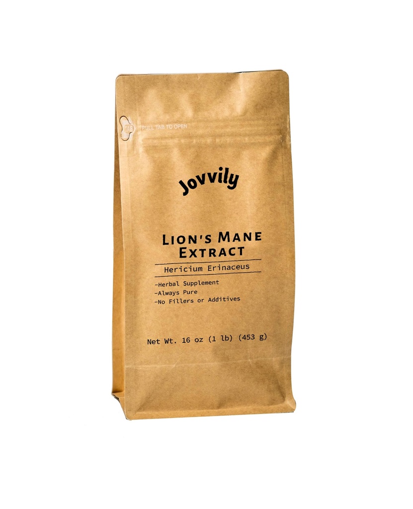 Lions Mane Mushroom Extract, 1 LB, Hericium Erinaceus Extract, Urtetilskud, Altid Pure