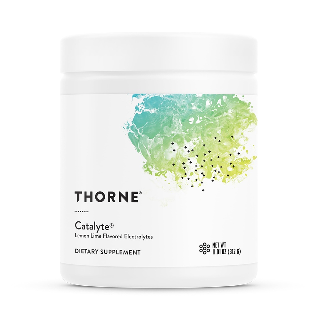THORNE - Catalyte - Electrolyte Replenishment and Energy Restoration Supplement * - Ingen kunstige sødestoffer - NSF Certified for Sport- Lemon Lime - 11.01 Oz