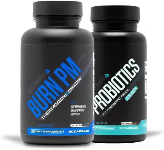 Schedpt Nation by V Shred Burn PM and Premium Probiotics Bundle