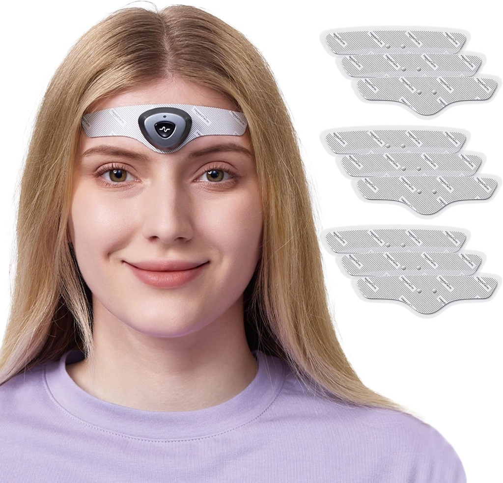 HeinaTerm-2 Migræne Relief Device e- TNS Teknologi Genopladelig Head Cap Behandling for migræne og hovedpine, Drug- Free, Clinically Proven, Fast- Actioning, Ingen bivirkninger (1 * HeadaTerm 2 + 9 * Elektroder)