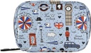 London Retro Print Pill Box 7 Dag Pill sag Rejse Pill Organizer Bag med lynlås Portable ugentlige Vitamin Medicin Supplement Holder Pouch Bag