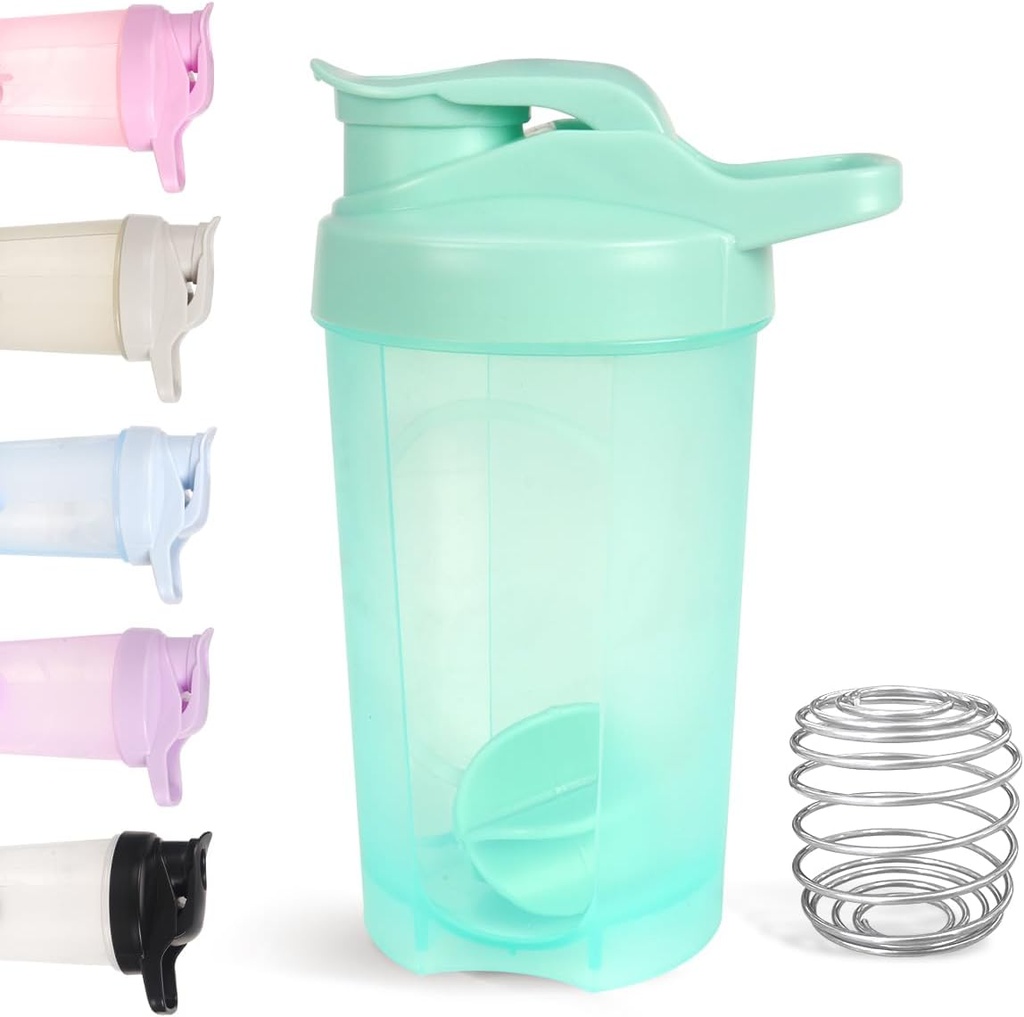 D.Y.A 16oz Shaker Flaske, læk bevis Sports Shaker for Protein Shakes, Pre Workout & Rejser, BPA Free, Green, 16oz / 500ml