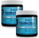 SUNBIOTICS Friendlier Flora - Prebiotic & Probiotic Powder for Women & Men med 20 Millioner CFU 'er på 4 Probiotiske Strops til Good Gut Flora, Immunsystemet & Balanceret Microbiome - Vanilla, (Pack of 2)