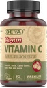 DEVA Vegan Vitamin - Vegan Food Based Premium Vitamin C - Flertal - Non- GMO - 90 tabletter
