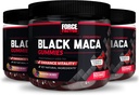 Kraftfaktor Black Maca Gummies, 3-Pack, Black Maca Root til at forbedre mandlige vitalitet, øge energi & styrke, med BioPerine for Superior Absorption, Lækker Passion Berry Flavor, 180 Gummies