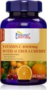 Vitamin C 1000mg med Acerola Cherry (understøtter immunsystemet, energiniveauer, hudvitalitet), GMP, Natural Product Assn Certified, Made in USA - 1000mg, 60 tabletter