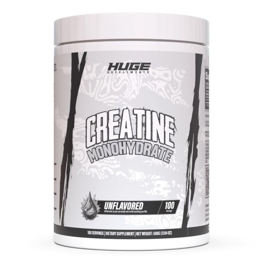 Pure Mikronized Creatin Monohydrat Powder - Tredjeparts testet, 500 Bedste, Mikronized for Optimal Absorption, Klinisk doseret, Ingen tilsætningsstoffer, Unflavored & Easy to Mix (100 Servere)