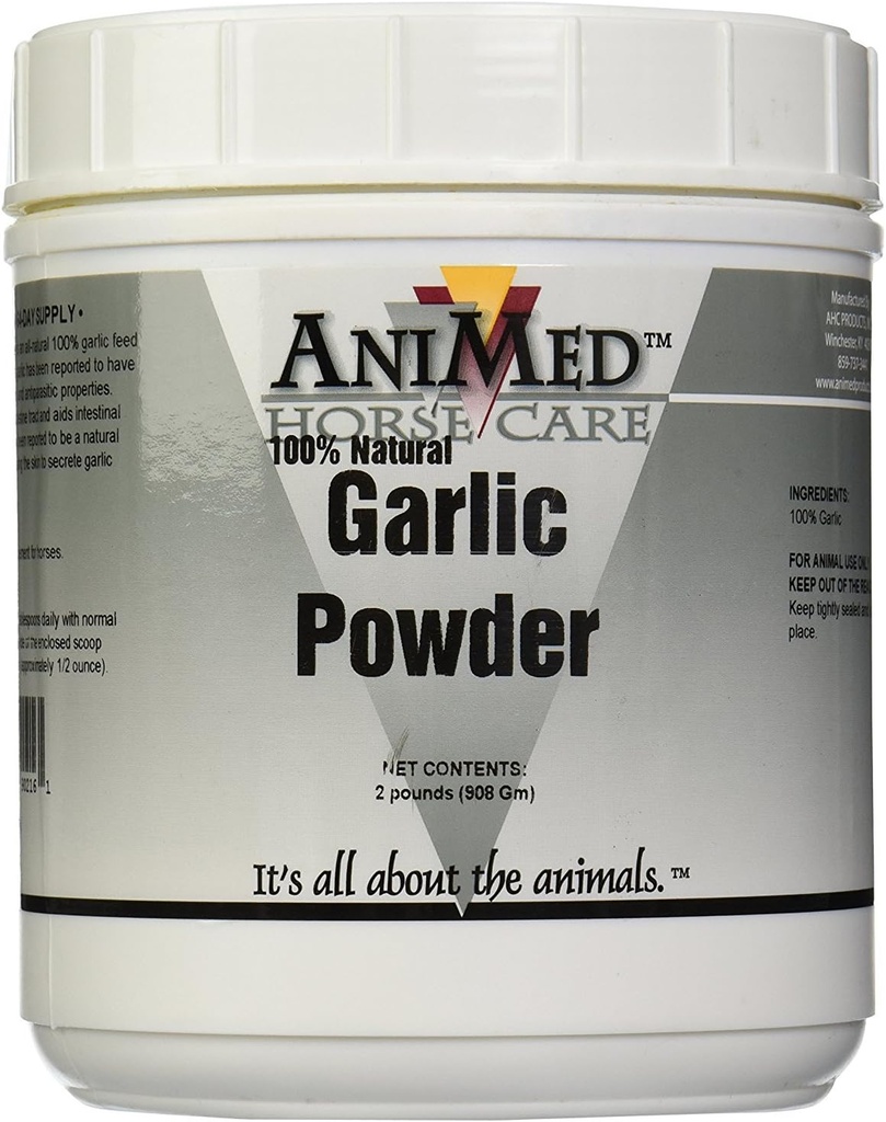 AniMed hvidløg pulver Rene til heste, 2-pound