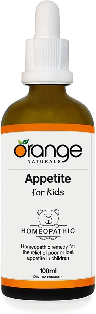 Orange Naturals Homøopatisk Appetit for Børn, 3.38 Fluid Ounce