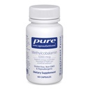 Pure indkapslinger Methylcobalamin 1.000 mcg - vitamin B12 supplement til støtte hukommelse & nerve sundhed - Premium vitamin B12 kapsler - 60 kapsler