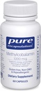 Pure indkapslinger Methylcobalamin 1.000 mcg - vitamin B12 supplement til støtte hukommelse & nerve sundhed - Premium vitamin B12 kapsler - 60 kapsler