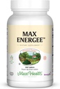 Maxi Health Max Energie - Natural Energy og Stamina Booster - 180 tabletter - Kosher