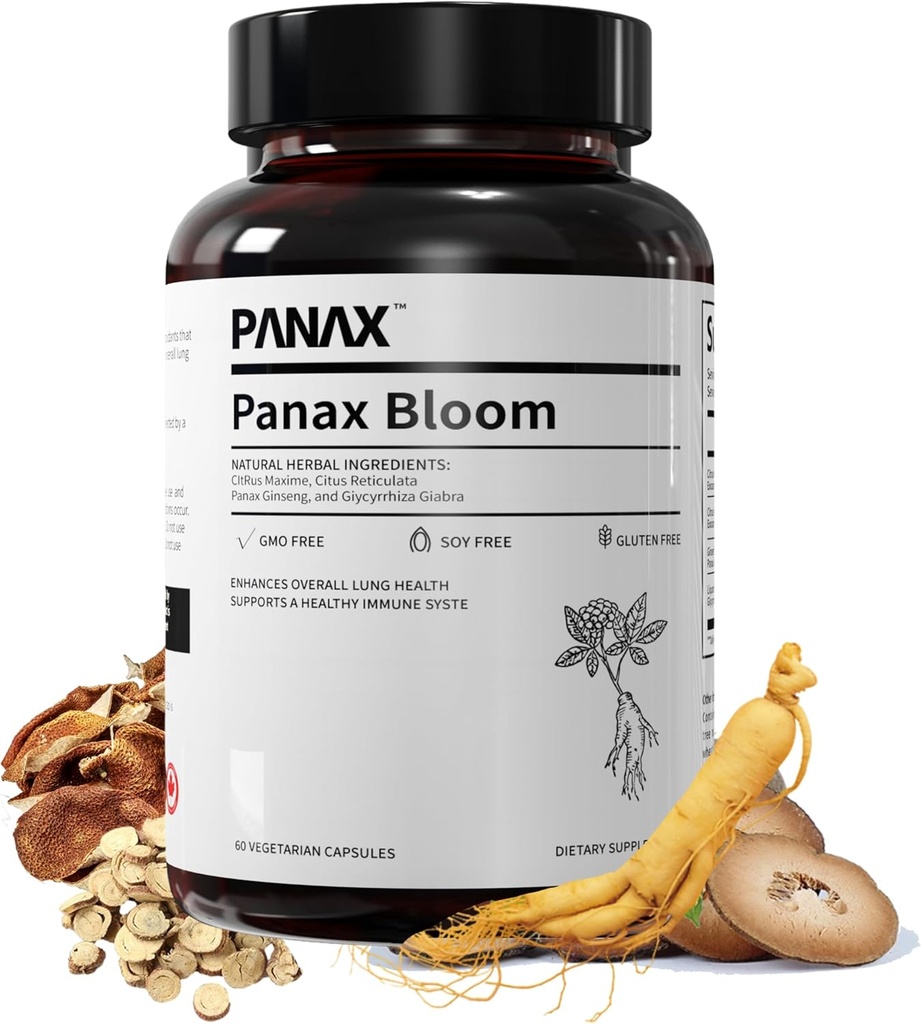 Natural Herbal Ingredienser Kapsler 124; Forbedre Samlet Lung Sundhed, Support A Sund Immue System