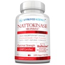 Approved Science Nattokinase - 4,000 FU - 200 mg - Free of Vitamin K2 - Contains BioPerine - One Month Supply - Vegan, Non-GMO - 60 Capsules