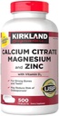 Kirkland Signature Calcium Citrat Magnesium og zink, 500 tabletter