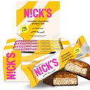 Nicks chokolade karamel protein bars - 12-greve Box Note 124; High Protein, lave kalorier, lave kulhydrater, Keto Friendly, Ingen tilsat sukker