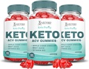 (3 Pack) Keto Renhed Keto ACV Gummies Advanced Formel 1000MG Keto Puritry Keto Gummies Apple Cider Vinagar Formuleret med Pomegranat Beet Juice Powder B12 Vegan Non GMO 180 Gummys
