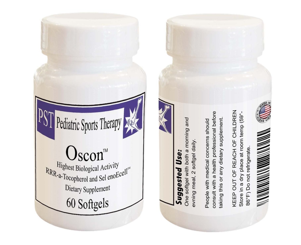 Oscon 60 ct - RRR- a- tocopherol & Selenium Nutractical Supplement