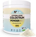 Liposomal Bovin Colostrum Powder - Pure Bovin Colostrum til mennesker - Græs Fed Colostrum supplement til Gut Support, immunforsvar og hår growth- 6,35 oz