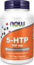 Now Supplements, 5- HTP (5- hydroxytryptophan) 100 mg, Neurotransmitter Support *, 120 Veg kapsler