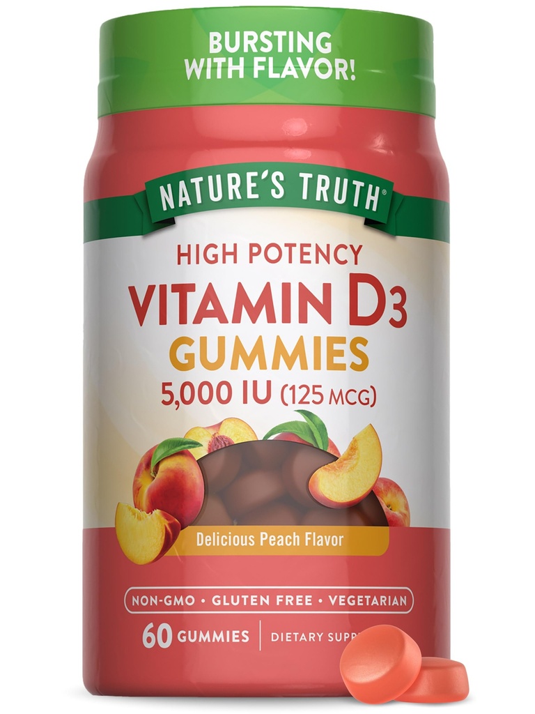 Nature 's Truth Vitamin D3 Gummies Note 124; 5000 IE