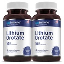 Lithium Oroter Supplement 10 mg, 60 vegetariske kapsler. Understøtter hukommelse og følelsesmæssig wellness. Magnesium stearat gratis kosttilskud. (2)