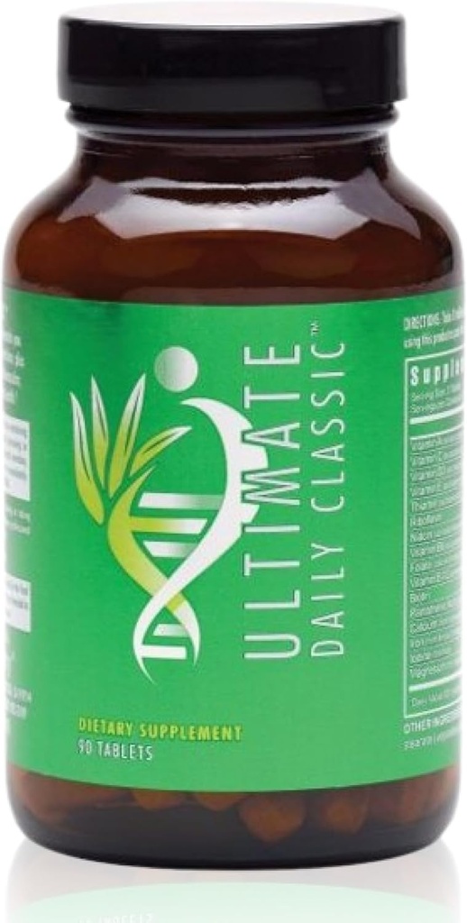 Youngevity Ultimate Daily Classic - Multivitamin med essentielle vitaminer, mineraler, aminosyrer, og antioxidant- Rich Botanicals - Understøtter cardiovaskulær, hjerne, ben, og fælles sundhed - 90 tabletter