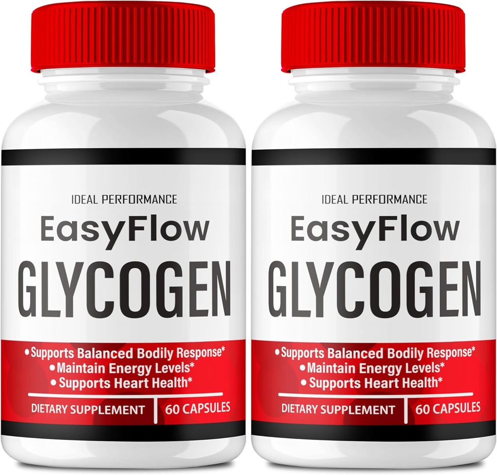 Easy Flow Glycogen Support Kapsler - Officiel Formel Glycogen Support EasyFlow Pills, Easy Flow Pills - Maksimal styrke, Glyco Optimizer Pills, Samlet sundhed, Easy Flow Kapsler Anmeldelser (2 Pack)