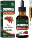 Sarsaparilla Root Extract Drops til lever rense Detox & Reparation, immunstøtte tillæg med Mælkebøtte Cocolmeca Polypodium Leucotomos. Diente de Leon para Limpieza de Colon y Desintoxar. 2oz
