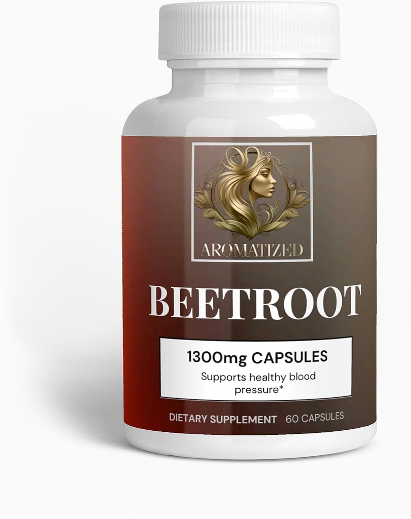 Rodsrodtilskud, 60 kapsler - Blodtryk, cardiovaskulær helbredskontrol, Vegan, 1300mg