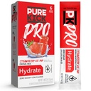 PURE KICK PRO Hydration Electrolyte Drink Mix, Strawberry Ice Pop, indeholder 1 kasse med 6 pakker i hver kasse