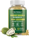 Soursop Graviola Gummies - 2000mg Extra Strength Soursop Leaves Extract, C-vitamin, Zink & hel naturlig mad til immunitet, Vegan, 60 Gummies