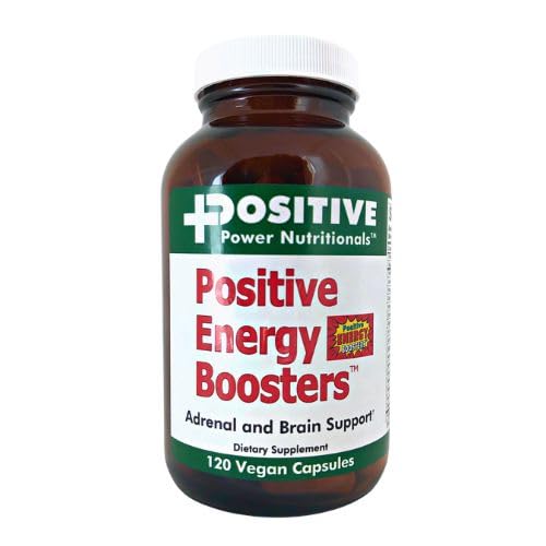VitaBoost Positive Power Energy Boostere - Natural Energy Supplement med urter, B-12, Bee Pollen, Jitter- Free Glat Energy, Quick & Safe, Ingen Koffein, Ephedra, eller Guarana (120)