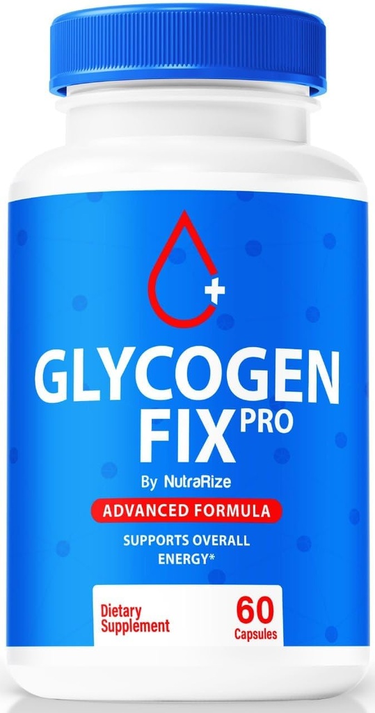 NutraRize Glycogen Fix Pro kapsler, All- Natural Blood Support Formel, Premium supplement til støtte sund livsstil og vedligeholde stabile niveauer, officielle GlycogenFix Pro Anmeldelser (60 kapsler)