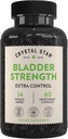 Crystal Star Bstige Styrke (60 Kapsler) - Urværk Urinære Tract Sundhed og ekstra styrke Bstige Control Supplement, Tranebær ekstrakt, Græskar frø ekstrakt, Plantain og Wild Yam Root, Non- GMO