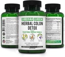 Siberian Green Herbal Colon Detox med Senna Buckthorn Prune Frugt 90 Kapsler - Traditionel Siberian Formel 14 Urter & Probiotiske at rengøre Colon og Detox Body