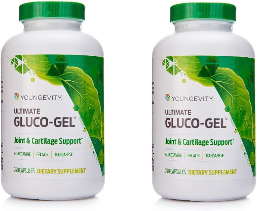 Youngevity Ultimate Gluco- Gel - for Joints, Tendons, Bones & Cartiage Budd124; Indeholder Glucosamin, Gelatine & Manganese