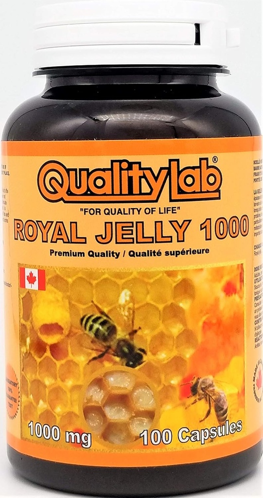 Royal Jelly 1000 mg 100 softgel kapsler (Made in Canada)