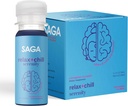 SAGA Organic Relaxation Shots against 124; Indeholder adaptogener & champignons - Lions Mane & Kava Mead124; Høj biotilgængelighed & Fast Onset Mead124; Elevate Mood & Reducer Træthed Mead124; Strawberry Cuckumber 2oz Shots (12- Pack)