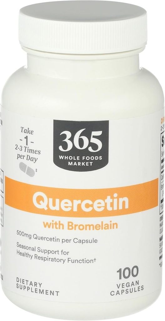 Whole Foods Market, Quercetin med Bromelain, 100 Greve